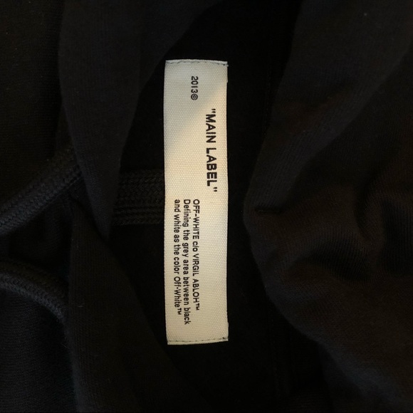 Off-White - Virgil Abloh XL *NWOT* Tape Arrow Hoodie - Picture 3 of 10